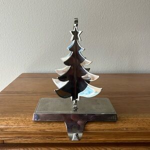 Silver Rotating Tree Stocking Holder